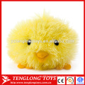 Hairy plush toy custom yellow stuffed chicken toy